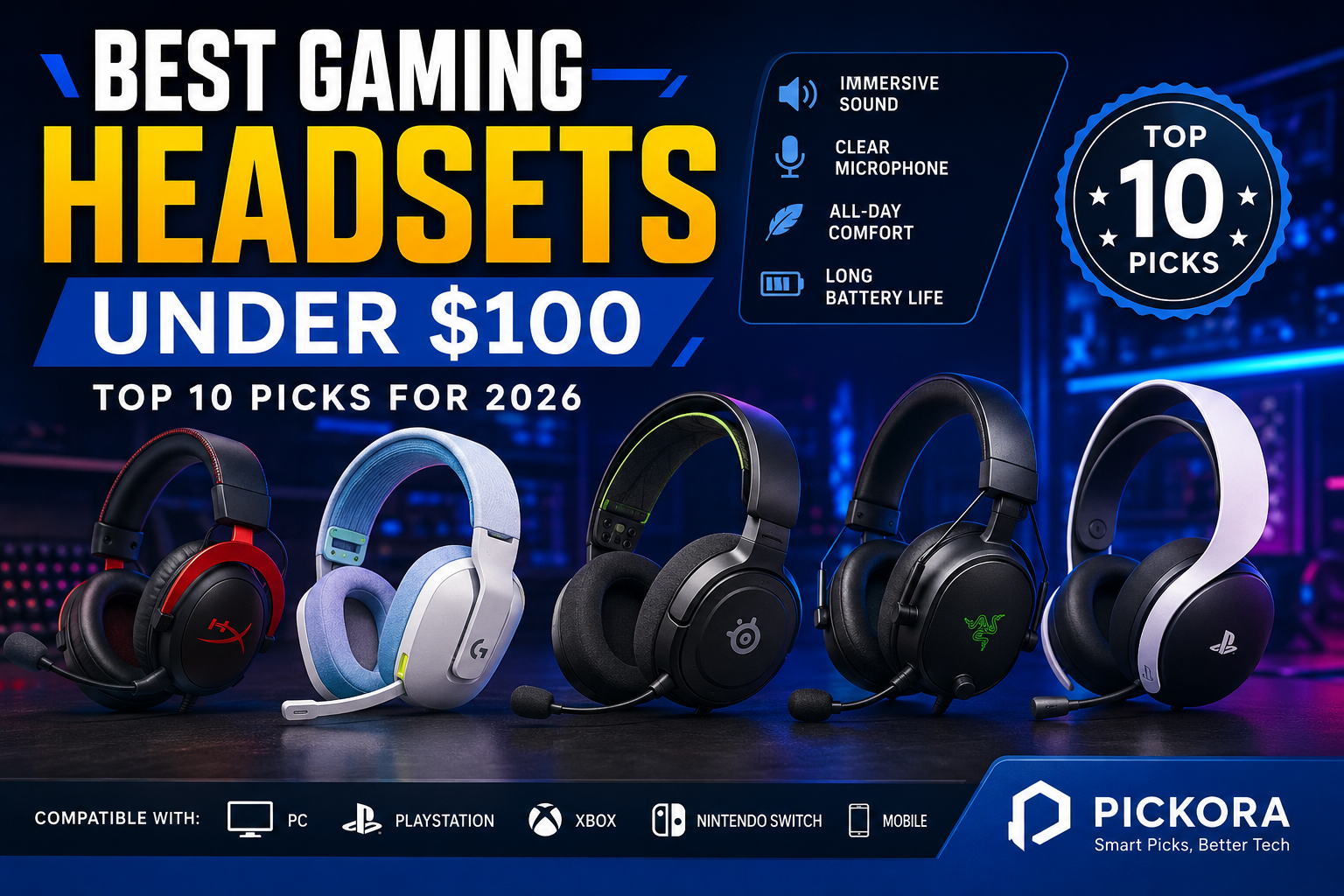 Best Gaming Headsets Under $100 (2026): Ultimate Buying Guide